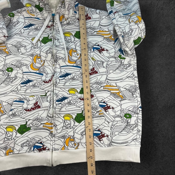 Vintage Y2K Southpole Hoodie AOP Sneaker Streetwear Grunge Sweatshirt Skater XL - Picture 12 of 16